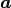 \boldsymbol{a}
